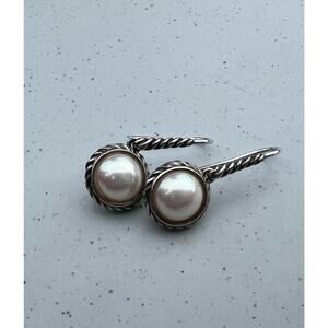 David Yurman cable drop earrings